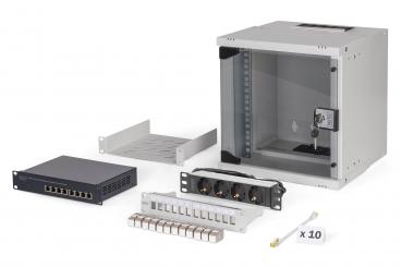 Netzwerk-Set SOHO Pro, 254 mm (10") - 6HE, 315 x 300 mm (B x T) 