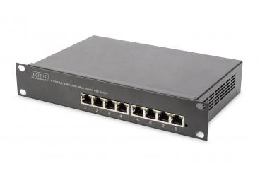 Gigabit Ethernet PoE Switch, 8-Port PoE+, 10", bis zu 80 W PoE Budget 