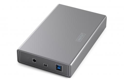 DIGITUS USB 3.0 Festplattengehäuse, 3,5", SATA, 16TB, Aluminium 